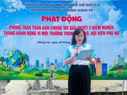 Hội LHPN phường: Phát động phong trào toàn dân chung tay giải quyết 5 điểm nghẽn
