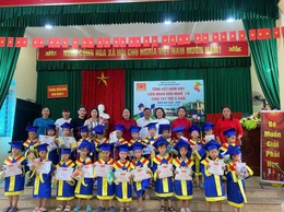 Trường Mầm non Bình Minh II tổng kết năm học 2025- 2026, chia tay các bé 5 tuổi ra trường