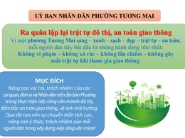 THƯ NGỎ CỦA UBND PHƯỜNG TƯƠNG MAI VỀ VIỆC RA QUÂN LẬP LẠI TRẬT TỰ ĐÔ THỊ, AN TOÀN GIAO THÔNG TRÊN ĐỊA BÀN PHƯỜNG