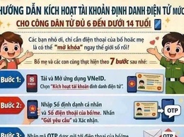 HƯỚNG DẪN KÍCH HOẠT TÀI KHOẢN ĐỊNH DANH ĐIỆN TỬ MỨC 2 CHO CÔNG DÂN TỪ ĐỦ 6 ĐẾN DƯỚI 14 TUỔI