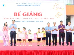 TRƯỜNG MẦM NON LÂM TIÊN TỔ CHỨC LỄ BẾ GIẢNG NĂM HỌC 2025 – 2026 VÀ VUI TẾT THIẾU NHI 1/6