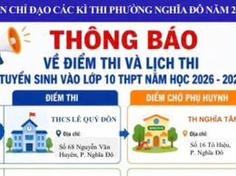 Phường Nghĩa Đô triển khai công tác thi và tuyển sinh năm học 2026 – 2027