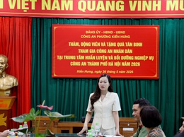 Ấm áp chương trình thăm hỏi, động viên tân binh lực lượng Công an nhân dân năm 2026