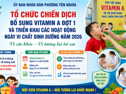 Vì sự phát triển toàn diện của trẻ em – Hãy đưa trẻ đi uống Vitamin A đúng thời gian quy định