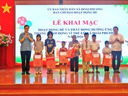 Xã Đoài Phương khai mạc hoạt động hè và phát động Tháng hành động vì trẻ em năm 2026