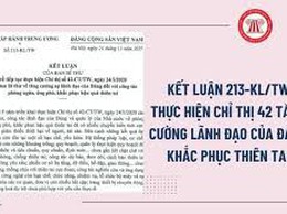 Tuyên truyền Kết luận, Chỉ thị của Ban Bí thư về công tác phòng ngừa, ứng phó, khắc phục hậu quả thiên tai