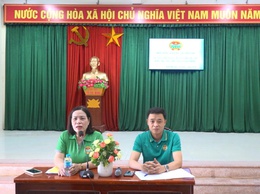 Cán bộ, hội viên nông dân thôn Kim Bài được tuyên truyền công tác giải phóng mặt bằng Dự án Khu đô thị thể thao Olympic