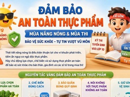 Tăng cường bảo đảm an toàn thực phẩm cho học sinh trước mùa nắng nóng và những ngày thi tuyển sinh lớp 10 THPT.