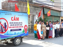 100% các xã, phường của thành phố hưởng ứng Ngày Thế giới không thuốc lá 31/5