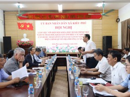 Xã Kiều Phú làm việc với Hiệp hội Khoa học Hành chính Việt Nam