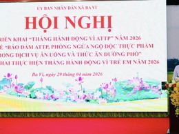UBND xã Ba Vì tổ chức hội nghị triển khai “Tháng hành động vì an toàn thực phẩm” năm 2026