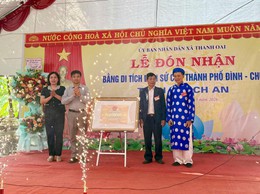 Xã Thanh Oai đón nhận Bằng xếp hạng Di tích cấp Thành phố Đình – Chùa Hoạch An