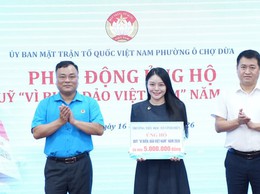 Các Công đoàn cơ sở thuộc phường Ô Chợ Dừa hướng về biển, đảo quê hương