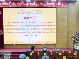 Phường Ô Chợ Dừa quán triệt Chỉ thị 09-CT/TU, Đề án 05-ĐA/TU của Thành ủy Hà Nội