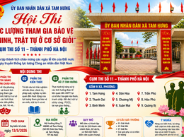Tam Hưng sẵn sàng cho Hội thi lực lượng bảo vệ an ninh, trật tự cơ sở giỏi năm 2026 Cụm thi số 11