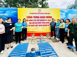 UB MTTQ Hoài Đức thực hiện các mô hình, công trình, phần việc tiêu biểu chào mừng Đại hội MTTQ Việt Nam nhiệm kỳ 2026 - 2031