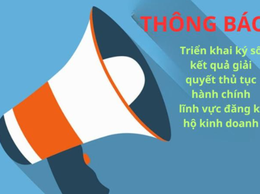 Phường Tây Hồ thông báo triển khai ký số kết quả giải quyết thủ tục hành chính lĩnh vực đăng ký hộ kinh doanh