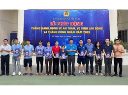 Công đoàn xã Mê Linh phát động Tháng hành động về an toàn, vệ sinh lao động và Tháng Công nhân năm 2026