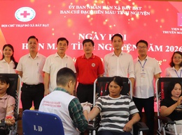 Xã Bất Bạt tổ chức Ngày hội hiến máu tình nguyện đợt 1 năm 2026