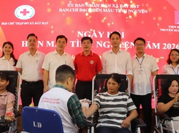 Xã Bất Bạt tổ chức Ngày hội hiến máu tình nguyện đợt 1 năm 2026
