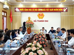 ĐOÀN KIỂM TRA LIÊN NGÀNH SỐ 03 THÀNH PHỐ KIỂM TRA CÔNG TÁC AN TOÀN THỰC PHẨM tại 4 xã Thanh Oai, Tam Hưng, Bình Minh, Dân Hòa