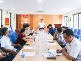 Họp thống nhất nội dung thông qua điều lệ giải bóng đá nam U40+ xã Quốc Oai lần thứ I năm 2026