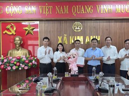 XÃ KIM ANH TỔ CHỨC HỘI NGHỊ CÔNG BỐ QUYẾT ĐỊNH ĐIỀU ĐỘNG, BỔ NHIỆM CÁN BỘ.