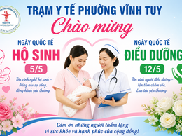 CHÀO MỪNG NGÀY QUỐC TẾ HỘ SINH 5/5 VÀ 
NGÀY QUỐC TẾ ĐIỀU DƯỠNG 12/5