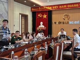 UBND phường Long Biên thảo luận dự thảo Đề cương Đề án Công viên Di sản và Trung tâm Đổi mới sáng tạo, Chuyển đổi số Long Biên