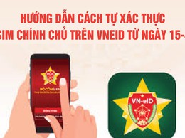 Hướng dẫn tự xác thực sim chính chủ trên VNeID từ ngày 15/4