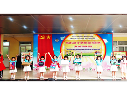 Trường Tiểu học Hoàng Liệt sôi nổi “Ngày Sách và Văn hóa đọc Việt Nam” lần thứ V năm 2026 với chủ đề “Sách mở tri thức - Công nghệ dẫn lối tương lai”