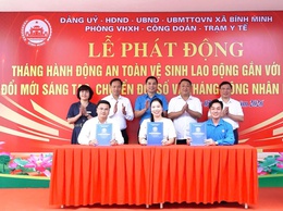 Xã Bình Minh phát động Tháng hành động về an toàn, vệ sinh lao động và tháng công nhân năm 2026