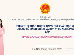 Hướng dẫn quy trình điều tra đơn vị hành chính, sự nghiệp toàn quốc