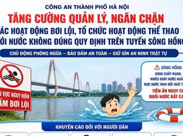 BÀI TUYÊN TRUYỀN: Tăng cường quản lý, ngăn chặn các hoạt động bơi lội không đúng quy định trên tuyến sông Hồng