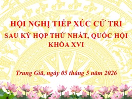 HỘI NGHỊ TIẾP XÚC CỬ TRI SAU KỲ HỌP THỨ NHẤT, QUỐC HỘI KHÓA XVI