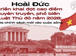 Xã Hoài Đức triển khai đợt cao điểm tuyên truyền, phổ biến Luật Thủ đô năm 2026: Đưa chính sách mới vào cuộc sống