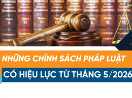 Một số văn bản nổi bật có hiệu lực từ tháng 5 năm 2026