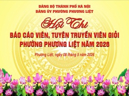 Phường Phương Liệt tích cực chuẩn bị vòng Chung khảo Hội thi Báo cáo viên, tuyên truyền viên giỏi năm 2026