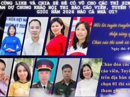 Hội thi Báo cáo viên, Tuyên truyền viên giỏi xã Dân Hòa năm 2026 chính thức diễn ra vào ngày 7/5 tại Hội trường Đảng ủy xã.
