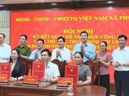 PHÚC THỌ: KÝ KẾT QUY CHẾ PHỐI HỢP CÔNG TÁC GIỮA HĐND – UBND – ỦY BAN MTTQ VIỆT NAM XÃ NHIỆM KỲ 2026–2031