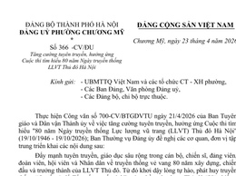 Phường Chương Mỹ hưởng ứng Cuộc thi tìm hiểu 80 năm Ngày truyền thống LLVT Thủ đô Hà Nội