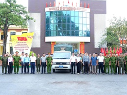 BAN CHỈ ĐẠO 197 XÃ DÂN HOÀ RA QUÂN ĐẢM BẢO TRẬT TỰ AN TOÀN GIAO THÔNG, TRẬT TỰ CÔNG CỘNG