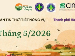 BẢN TIN THỜI TIẾT NÔNG VỤ THÁNG 5/2026