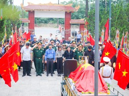 UBND xã Quốc Oai tổ chức Lễ truy điệu và an táng hài cốt Liệt sĩ Trần Văn Bằng