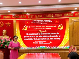 Thanh Liệt: Sôi nổi vòng sơ khảo Hội thi Báo cáo viên, tuyên truyền viên giỏi năm 2026