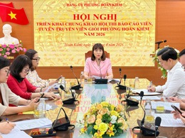 Phường Hoàn Kiếm lan tỏa khí thế Hội thi Báo cáo viên, tuyên truyền viên giỏi năm 2026