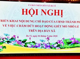 Xã Ba Vì tổ chức hội nghị triển khai nội dung chỉ đạo của UBND Thành phố Hà Nội về việc chấm dứt hoạt động giết mổ nhỏ lẻ trên địa bàn