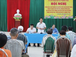 UBND xã Thượng Phúc thông báo chủ trương di chuyển, quy tập mộ phục vụ dự án khu đô thị thể thao olympic tại Thôn Phúc Trại, La Uyên và Thọ Giáo