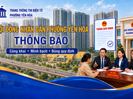 Thông báo thời gian, nội dung và công tác chuẩn bị tổ chức Kỳ họp chuyên đề - Kỳ họp thứ 3, HĐND phường Yên Hòa, nhiệm kỳ 2026 - 2031