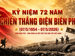 KỶ NIỆM 72 NĂM CHIẾN THẮNG LỊCH SỬ ĐIỆN BIÊN PHỦ  (7/5/1954-7/5/2026): TỰ HÀO VỀ LỊCH SỬ VÀ TIN TƯỞNG VÀO TƯƠNG LAI TƯƠI SÁNG CỦA ĐẤT NƯỚC